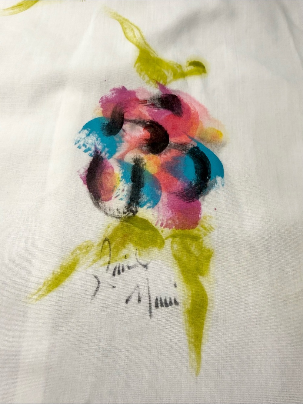 🦜🎨 Vintage J. Palmer Hand-Painted Tropical Parrot Button-Up Shirt Maui Hawaii M - Picture 6 of 13